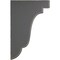 Ekena Millwork 1 3/4"W x 5"D x 7 1/2"H Bedford Wood Vintage Decor Bracket, Black BKTWD02X05X08BEBL - alternate 2